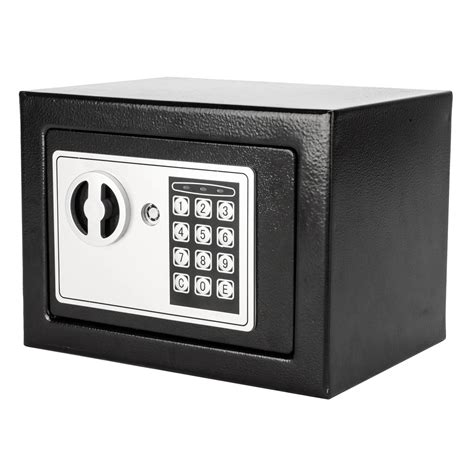 Electronic Password Steel Safe Box Black Home Security 